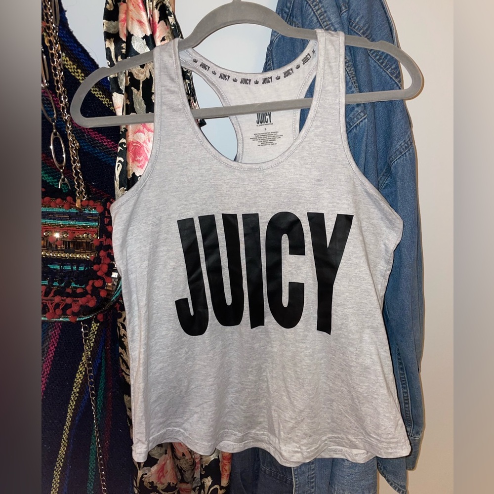 juicy couture racerback tank top